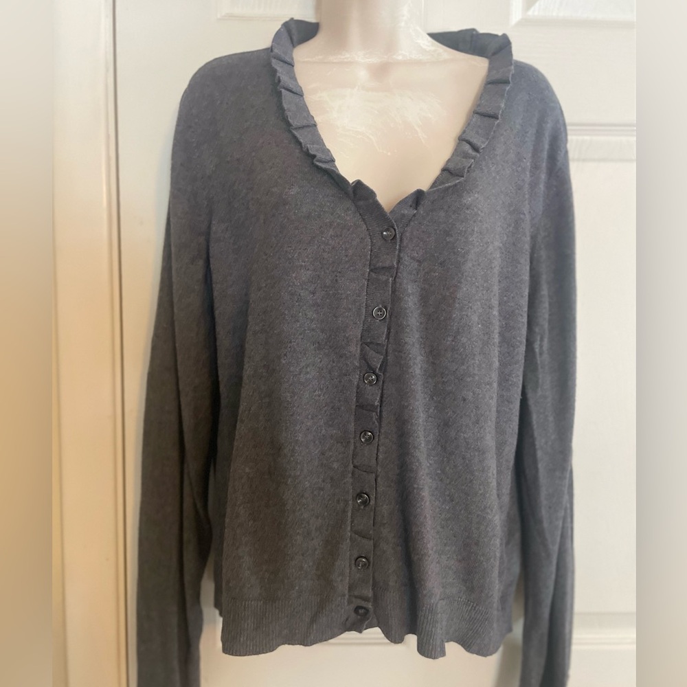 Kenneth Cole‎ Reaction Gray Cardigan Size XL